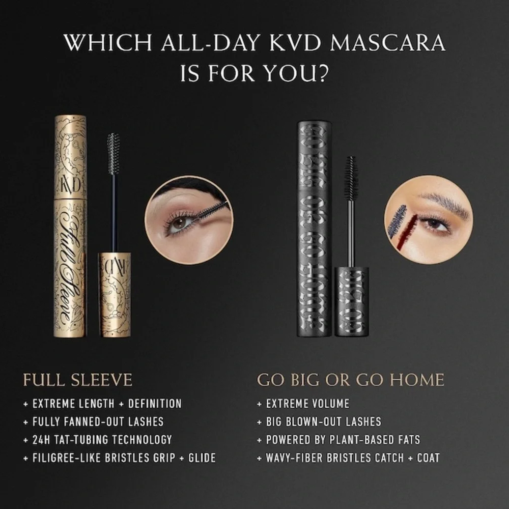 KVD BEAUTY Full Sleeve Long + Defined Tubing Mascara - Ink Black